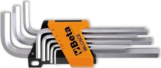 Изображение Beta Tools KOMLET KLUCZY IMBUSOWY ''HEX'' TYP L 2-10MM DUGIE 8 SZTUK
