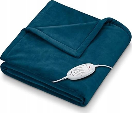 Picture of Beurer Beurer heated blanket HD75 Cosy Ocean, electric blanket (dark blue, 130 x 180 cm)