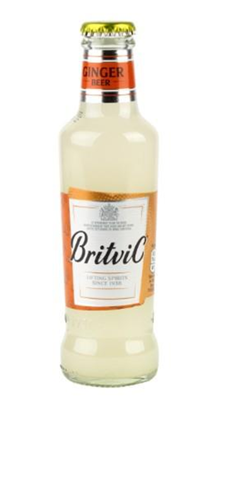 Picture of Bezalkoholisks dzēriens BRITVIC Ginger beer ar cukuru un saldinātājiem, stiklā, 0.2l