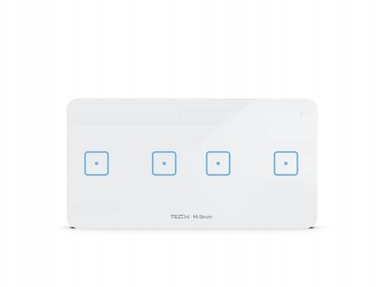 Picture of Bezprzewodowy wcznik czteropolowy biay WSS-22 Tech Sterowniki