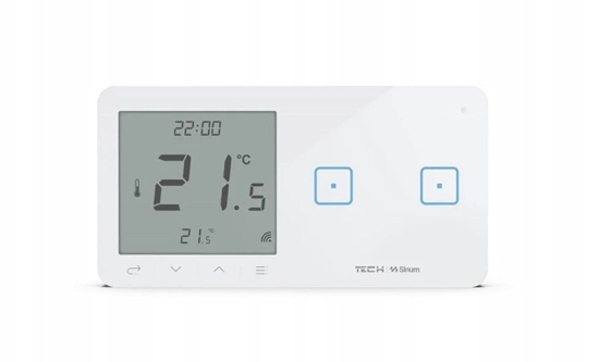 Picture of Bezprzewodowy wcznik wiata podw. z regulatorem pokojowym biay WSR-02L Tech Sterowniki