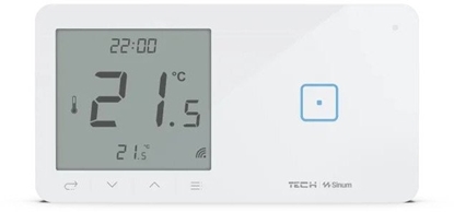 Picture of Bezprzewodowy wcznik wiata poj. z regulatorem pokojowym biay WSR-01P Tech Sterowniki