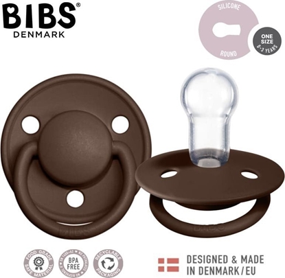 Picture of Bibs BIBS DE LUX MOCHA ONE SIZE Smoczek uspokajajcy silikonowy