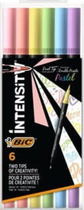 Picture of Bic Pisak dwustronny Intensity Dual Pastel 6szt BIC