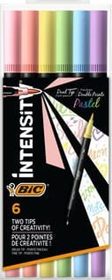 Picture of Bic Pisak dwustronny Intensity Dual Pastel 6szt BIC