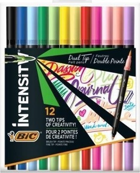 Picture of Bic Pisak dwustronny Intensity Dual Tip 12 kolorów BIC
