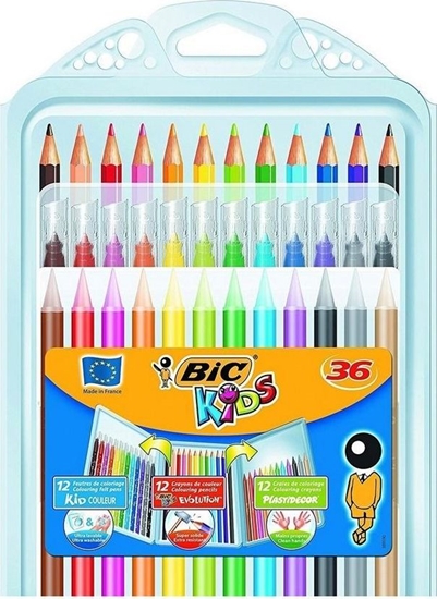 Изображение Bic Zetaw koloringowy 3w1 Kredki 36szt BIC