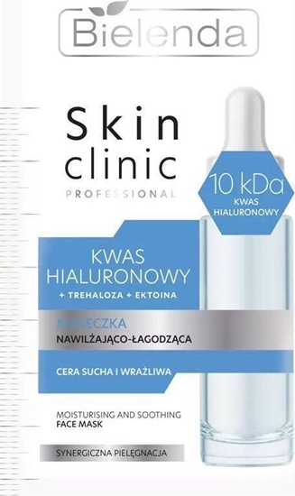 Изображение Bielenda Skin Clinic Professional Kwas Hialuronowy maseczka nawilajco-agodzca 8g