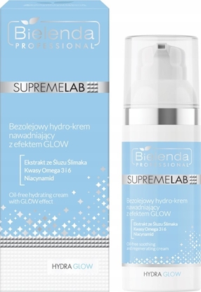 Изображение Bielenda SupremeLab Bezolejowy hydro-krem nawadniajcy z efektem Glow 50ml