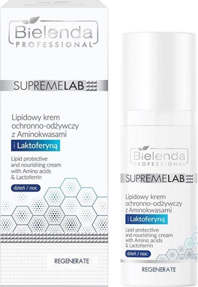 Изображение Bielenda SupremeLab Regenerate lipidowy krem ochronno-odywczy z Aminokwasami i Laktoferyn 50ml