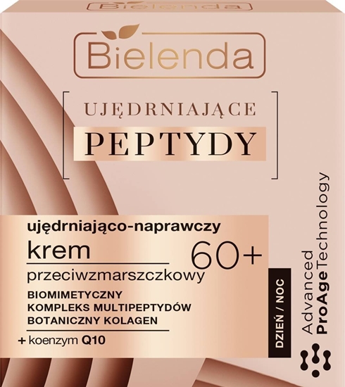 Picture of Bielenda Ujdrniajce Peptydy 60+ Ujdniajco-Naprawczy  Krem przeciwzmarszczkowy na dzie i noc 50ml