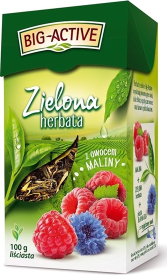 Picture of Big Active HERBATA LICIASTA ZIELONA Z MALIN BIG-ACTIVE 100G BIO-176