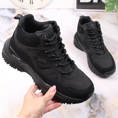 Picture of Big Star Buty sportowe damskie wysokie czarne Big Star KK274356 36