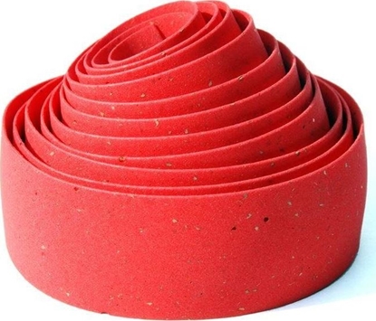 Attēls no Bike Ribbon Owijka na kierownic BIKE RIBBON CORK GEL gr.2,5mm czerwona (NEW)