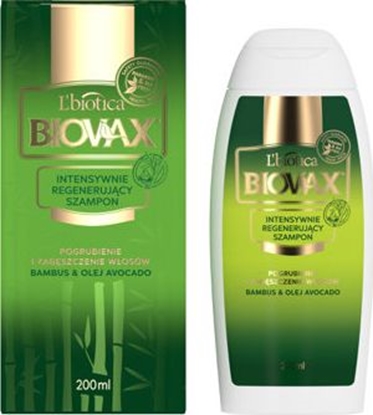 Attēls no BIOVAX Bambus & Olej Avocado, intensywnie regenerujcy szampon do wosów, 200 ml