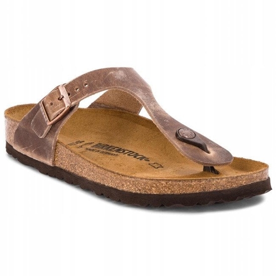 Изображение Birkenstock Gizeh LEOI 943811 Brzowe 38