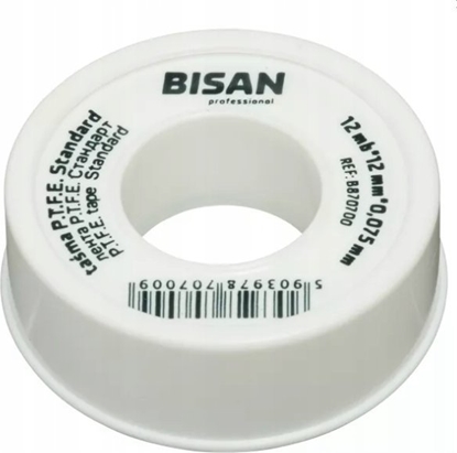 Picture of Bisan TAMA TEFLON STANDARD WODA 0,075MM/12MM/12MB (ROLKA BIAA) [250]