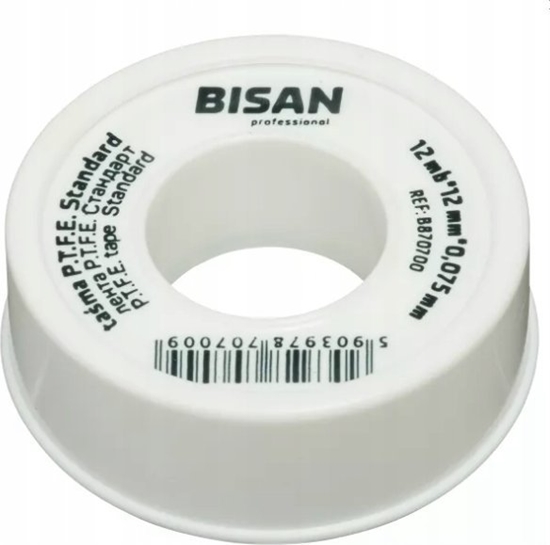 Picture of Bisan TAMA TEFLON STANDARD WODA 0,075MM/12MM/12MB (ROLKA BIAA) [250]