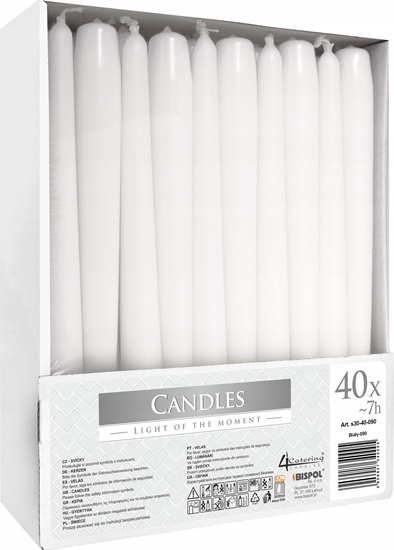 Picture of Bispol wieca stoowa stoek BISPOL 7H 24,5CM S30-40 BIAA 40szt.