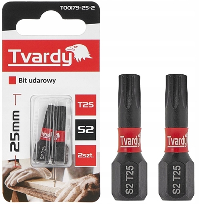 Attēls no Bit udarowy T25 25mm S2 (2/10/50/500)