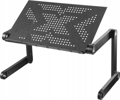 Picture of Biurko Deltaco Neiojamojo kompiuterio stalas DELTACO OFFICE mobilus, reguliuojamo aukio, juodas / DELO-0305