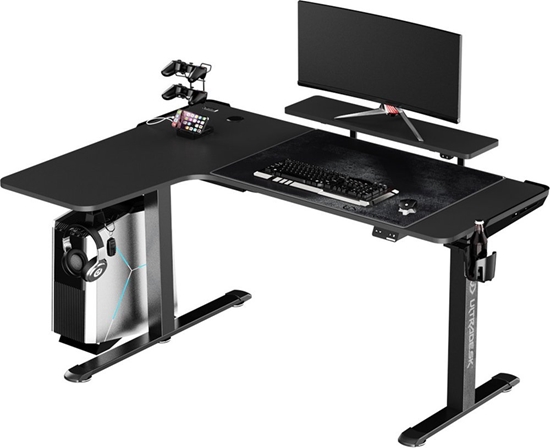 Picture of Biurko Ultradesk Winger Czarne 155 cm x 111 cm