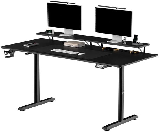 Picture of Biurko Ultradesk Highlander XXL Czarne 160 cm x 70 cm