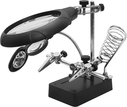 Attēls no Blow 2291# Uchwyt trzecia rka z 2 lupami i lampk