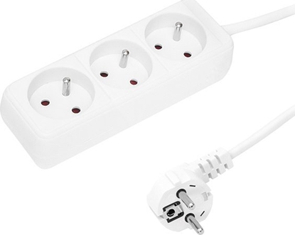 Attēls no Blow 98-712# Przeduacz sieciowy pr-370p 3-gniazda z uziemieniem 3m biay 3x1,5mm