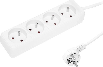 Attēls no Blow 98-714# Przeduacz sieciowy pr-470p 4-gniazda z uziemieniem 1,5m biay 3x1,5mm