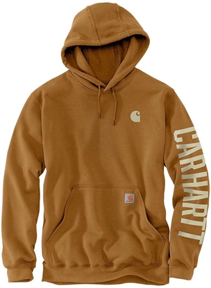 Изображение Bluza Carhartt Rain Defender Mid Sleeve Log Brown