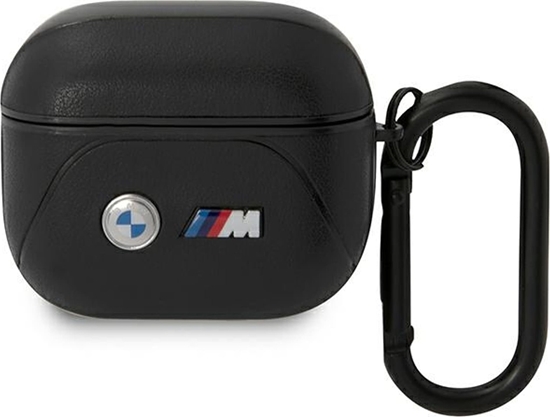 Изображение BMW BMW BMA322PVTK AirPods 3 gen cover czarny/black Leather Curved Line
