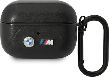 Изображение BMW BMW BMAP22PVTK AirPods Pro cover czarny/black Leather Curved Line