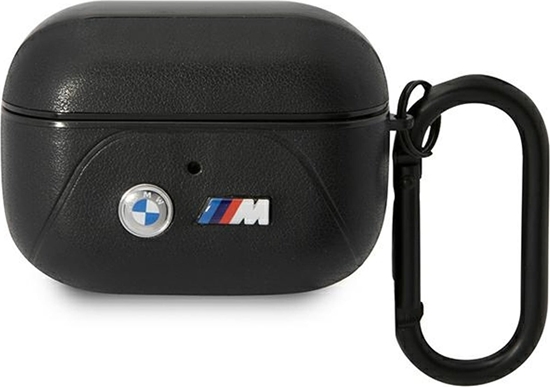 Изображение BMW BMW BMAP22PVTK AirPods Pro cover czarny/black Leather Curved Line
