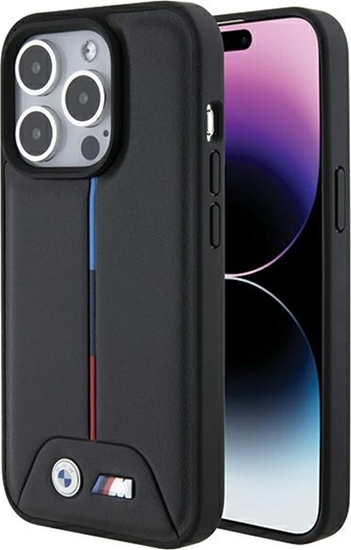 Изображение BMW Etui BMW BMHCP15L22PVTK Apple iPhone 15 Pro hardcase Quilted Tricolor czarny/black