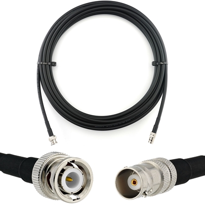 Attēls no BNC Male to BNC Female 10m Coaxial Cable — HF240 (LMR240 equivalent)