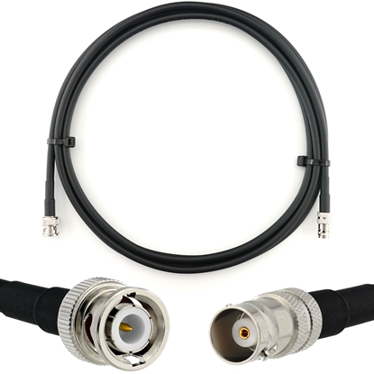 Picture of BNC Male to BNC Female 1m Coaxial Cable — HF240 (LMR240 equivalent)