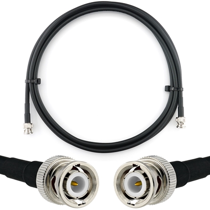 Picture of BNC Male to BNC Male 1m Coaxial Cable — HF240 (LMR240 equivalent)