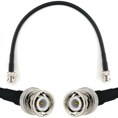 Picture of BNC Male to BNC Male 30cm Coaxial Cable — HF240 (LMR240 equivalent)