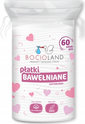 Изображение Bocioland 1585 PATKI KOSMETYCZNE BAWENIANE 60SZT BL158