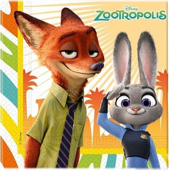Picture of Boland Traciks Zootropolis servietter