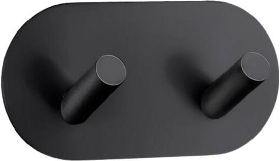 Picture of Book on Demand Ltd. Adhesive double hook BESLAGSBODEN BB1091, black