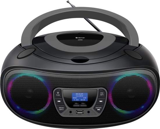 Изображение Radioodtwarzacz Denver Boombox TDB-212BU szary