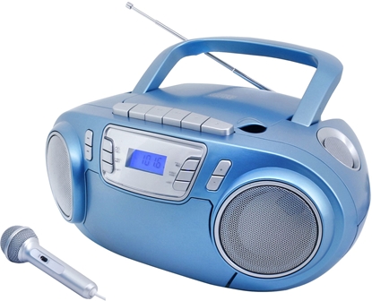 Attēls no BOOMBOX SOUNDMASTER SCD5800BL FM-PLL, CD/CD-R/RW, KASETA, USB, MIKROFON, WIATA