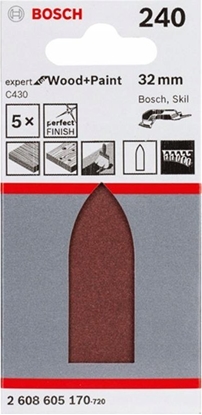 Изображение Bosch Bosch SLIBEBLAD DELTA EW 32MM K240 5 STK