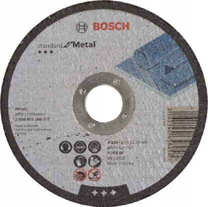Изображение Bosch BOSCH TARCZA MET.125mm x 2,5mm x 22mm STANDARD FOR METAL