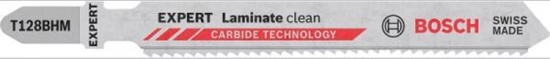 Изображение Bosch Brzeszczoty do wyrzynarek EXPERT Laminate Clean T128BHM 3 szt.