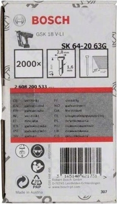 Picture of Bosch DYKKER 20GR 1,6X63MM GL 2000 STK