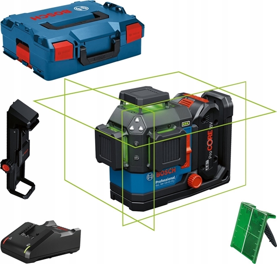 Изображение Bosch Laser krzyowy GLL 18V-120-33 CG + 1x4.0Ah zielony 35 m