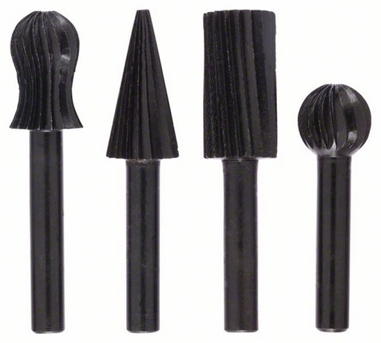 Изображение Bosch Zestaw frezów do frezowania z rki 4-czciowy (1609200314)